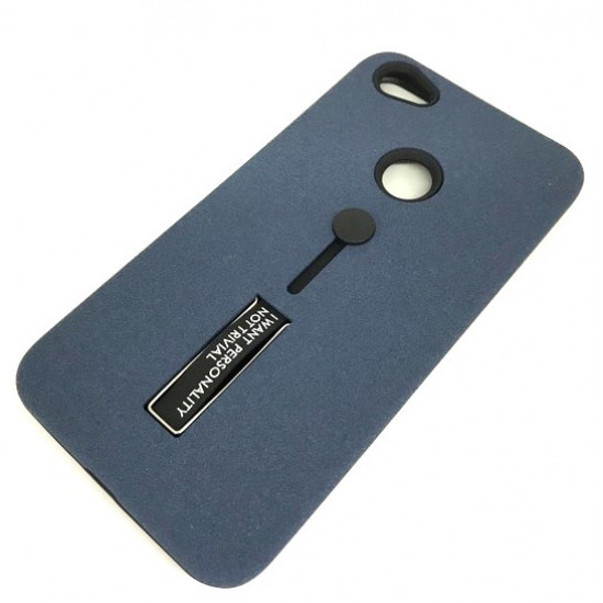 Cover Kickstand Matte With Finger Strap Xiaomi Redmi Note 5a Blue